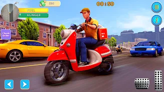 Schermata Food Delivery Boy Bike Game 3D 1