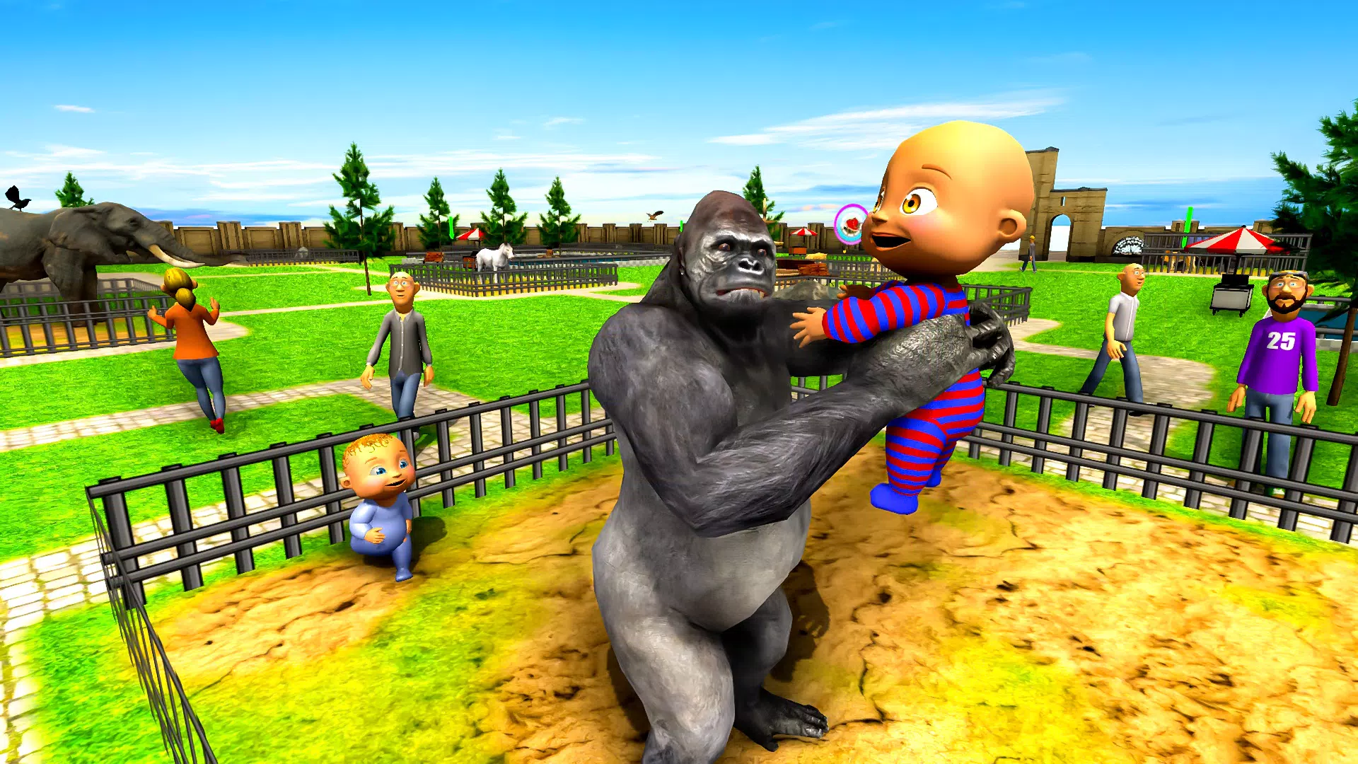 Naughty Baby 3D: Daddy Zoo Fun 스크린샷 3