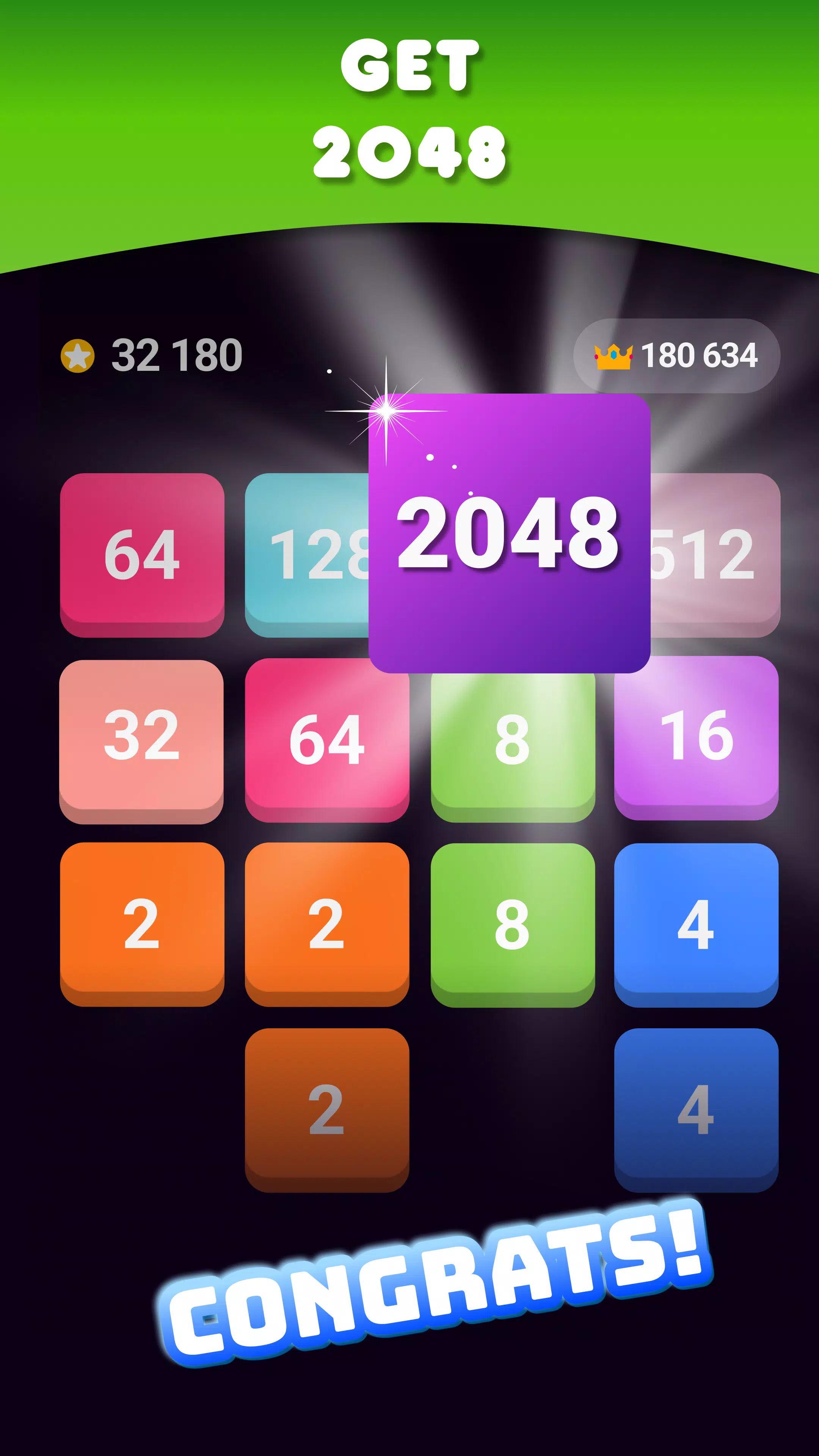 2048: Puzzle Game! Merge Block স্ক্রিনশট 1