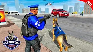 US Police Dog Crime Chase Game 螢幕截圖 2