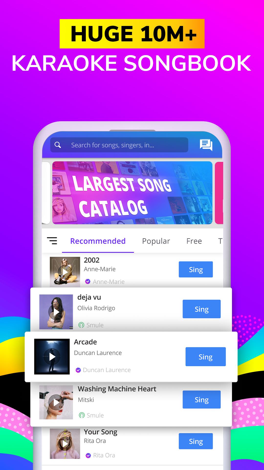 Smule: Karaoke Songs & Videos Tangkapan skrin 2