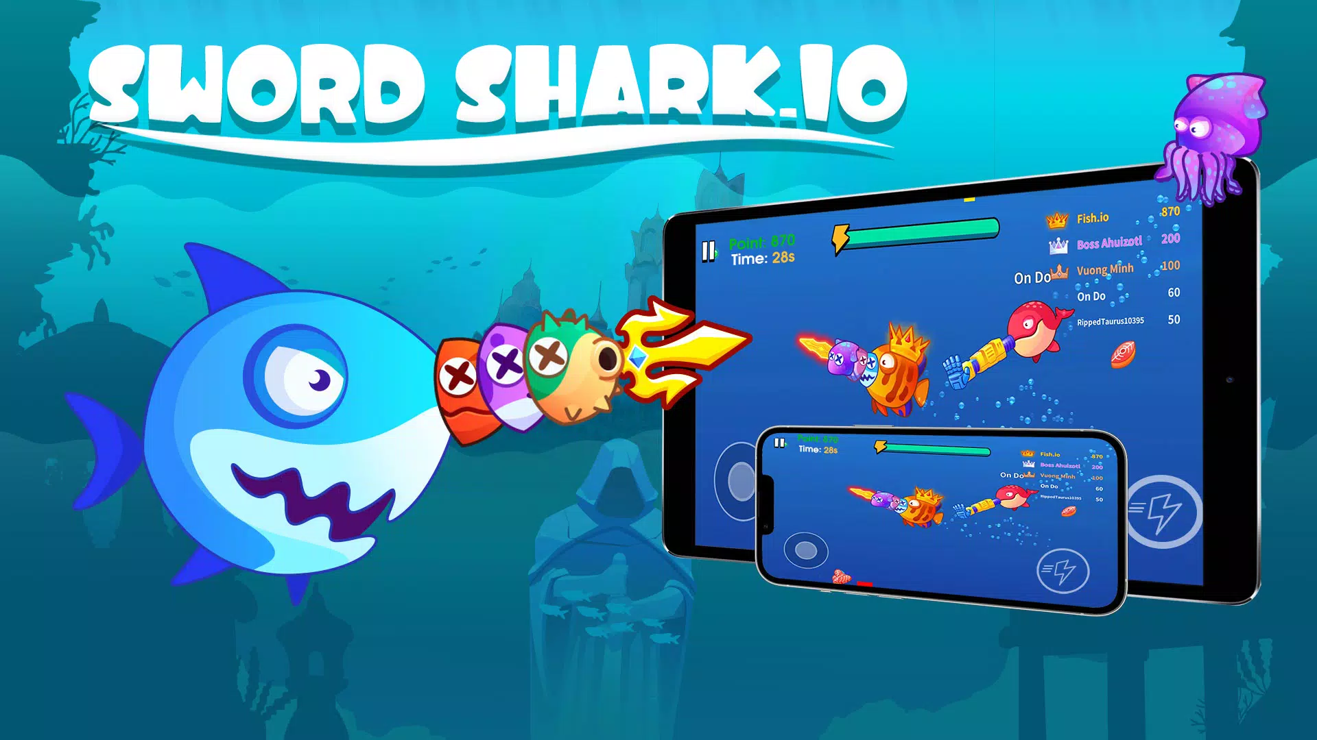 Sword Shark.io Tangkapan skrin 0