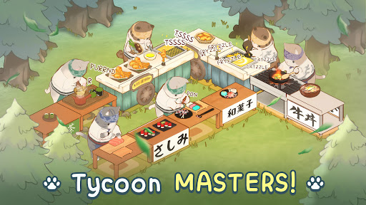 Cat Garden Food Party Tycoon Captura de tela 2