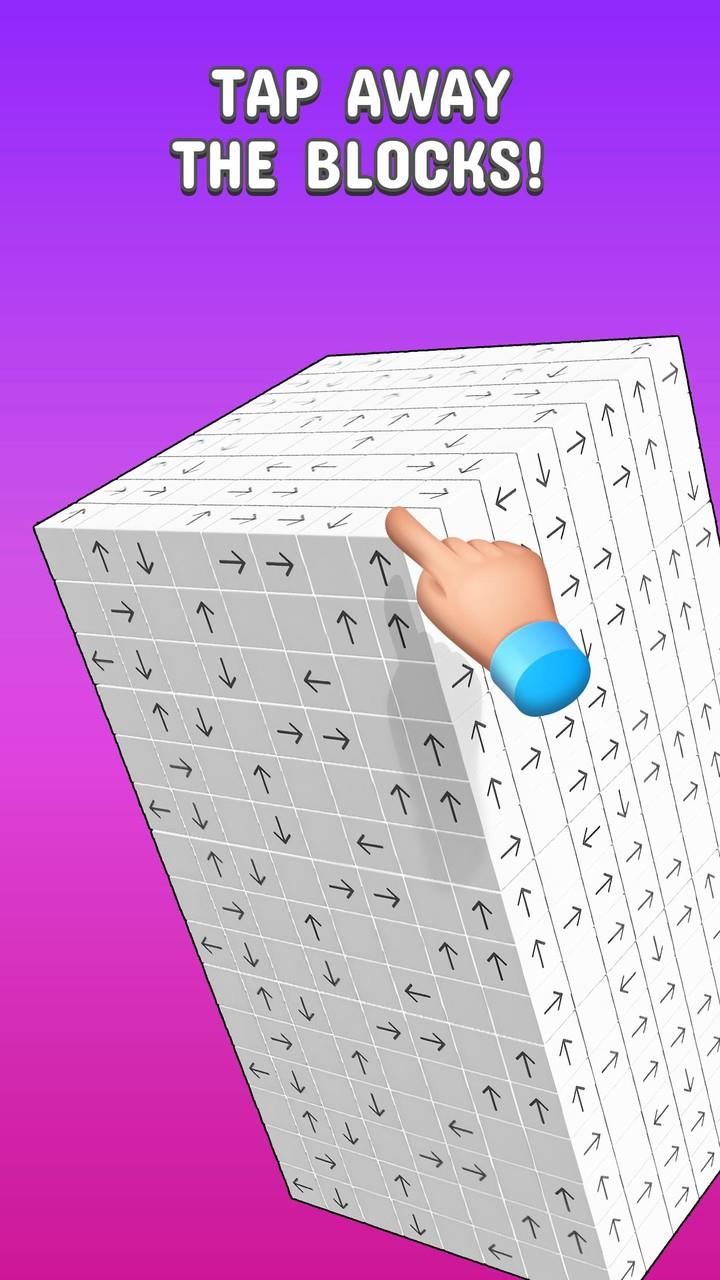 Tap to Unblock 3d Cube Away 螢幕截圖 0