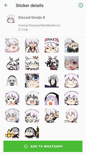 Honkai Whatsapp Stickers Zrzut ekranu 1