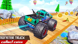 Monster Car Stunts Game 2023 Скриншот 1