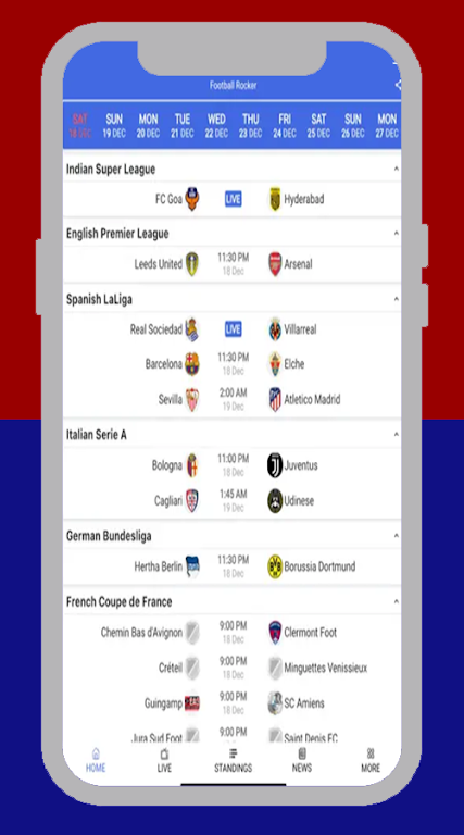 FootyBite app ภาพหน้าจอ 2