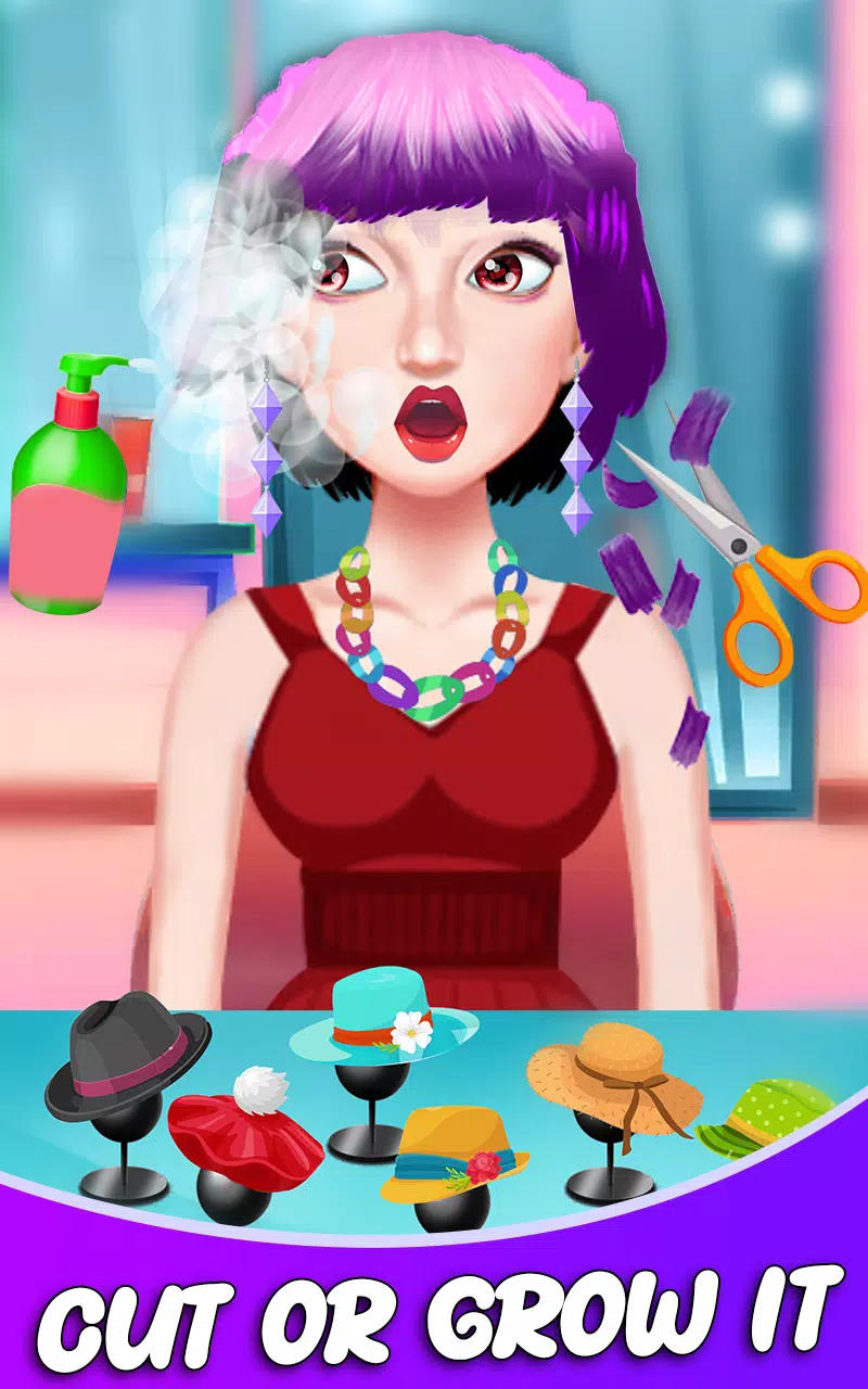 Fashion Girls Hair Salon Games Captura de tela 2