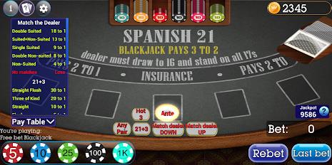 Spanish Blackjack 21 ဖန်သားပြင်ဓာတ်ပုံ 0