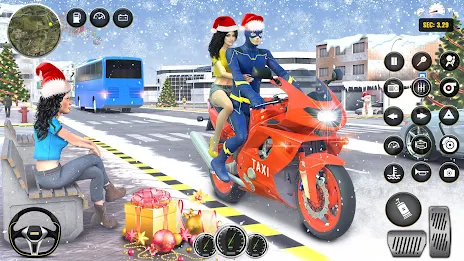 Superhero Bike Taxi Bike Games 螢幕截圖 3