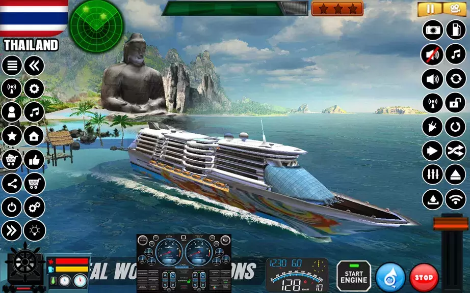 Big Cruise Ship Simulator Tangkapan skrin 2