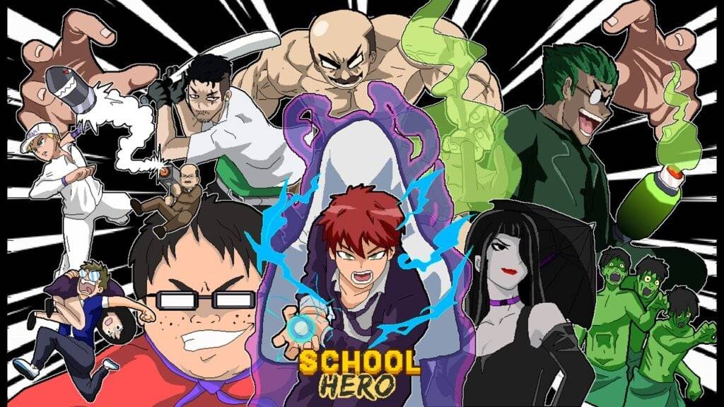 School Hero : New Beat 'Em Up 게임 전투 급우