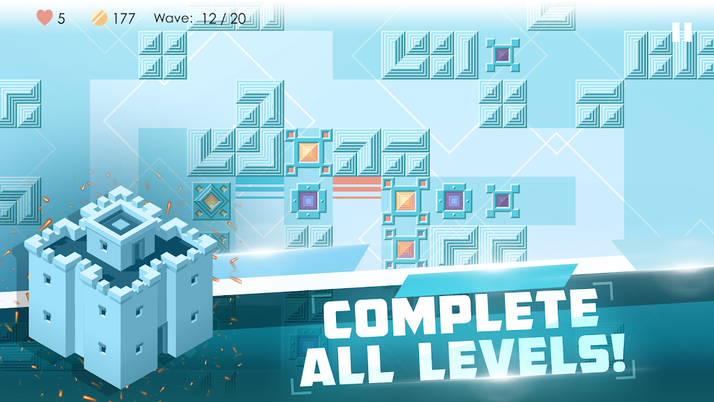 Mini TD 2: Relax Tower Defense Captura de tela 0