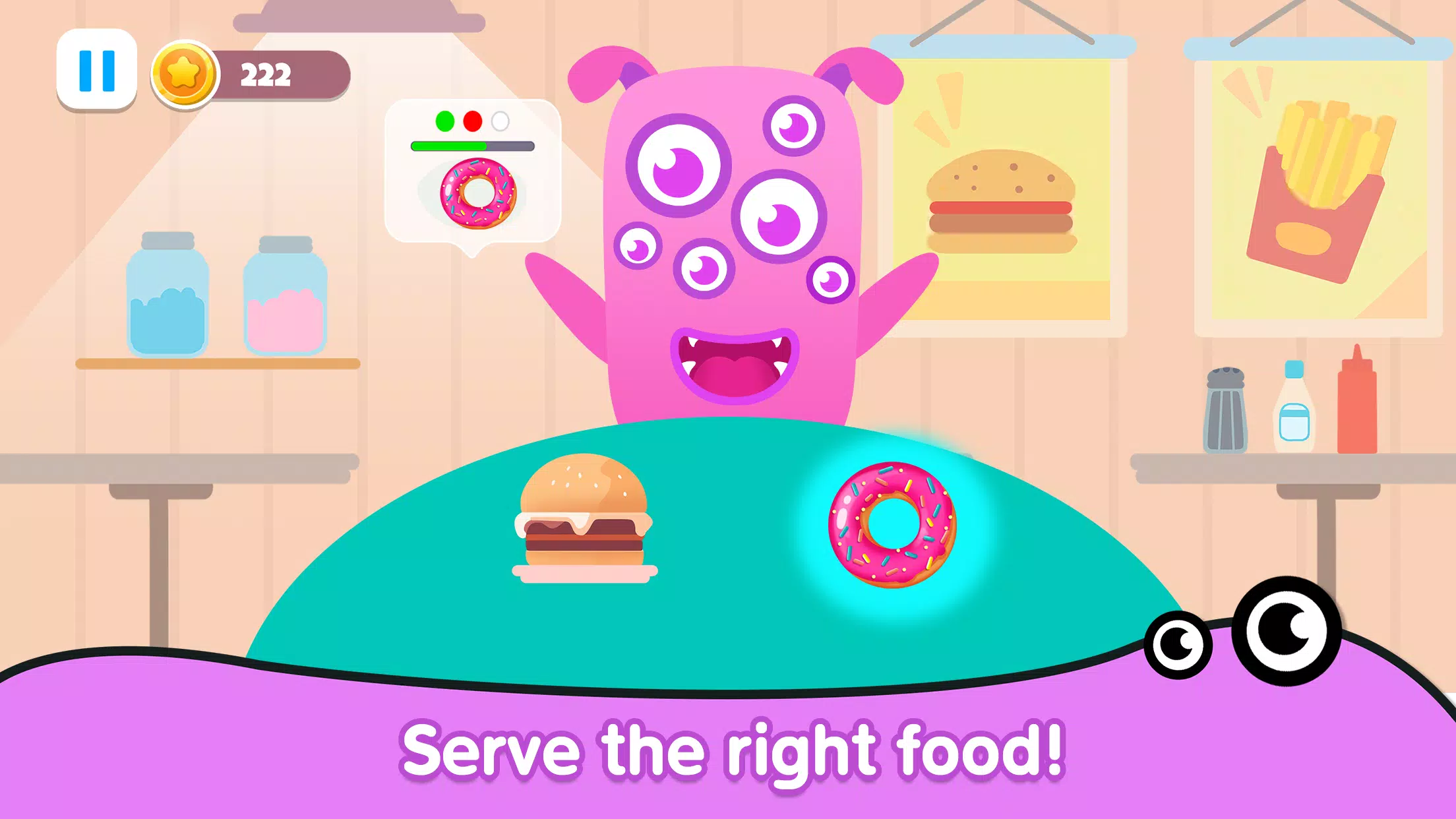 Kitchen monster games for kids 스크린샷 1