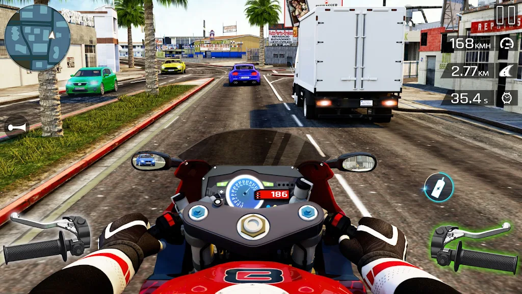 Highway Bike Riding Simulator Ảnh chụp màn hình 2