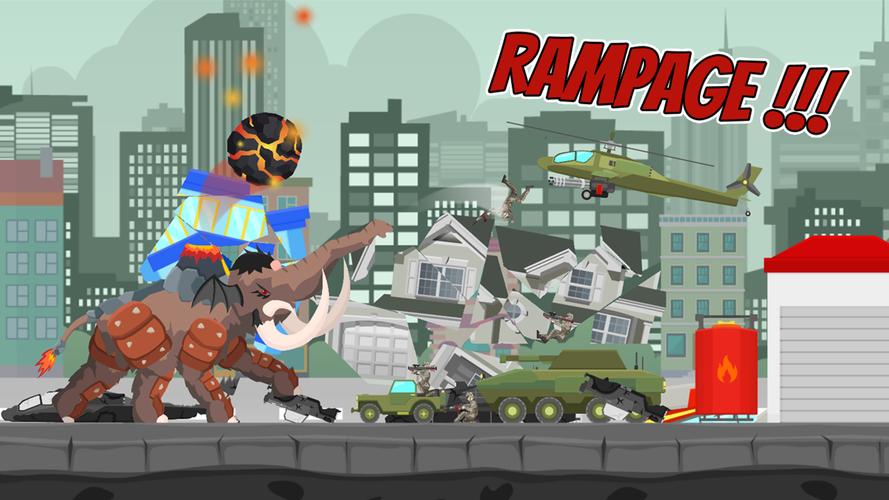 Hybrid Mammoth: City Rampage Schermafbeelding 3