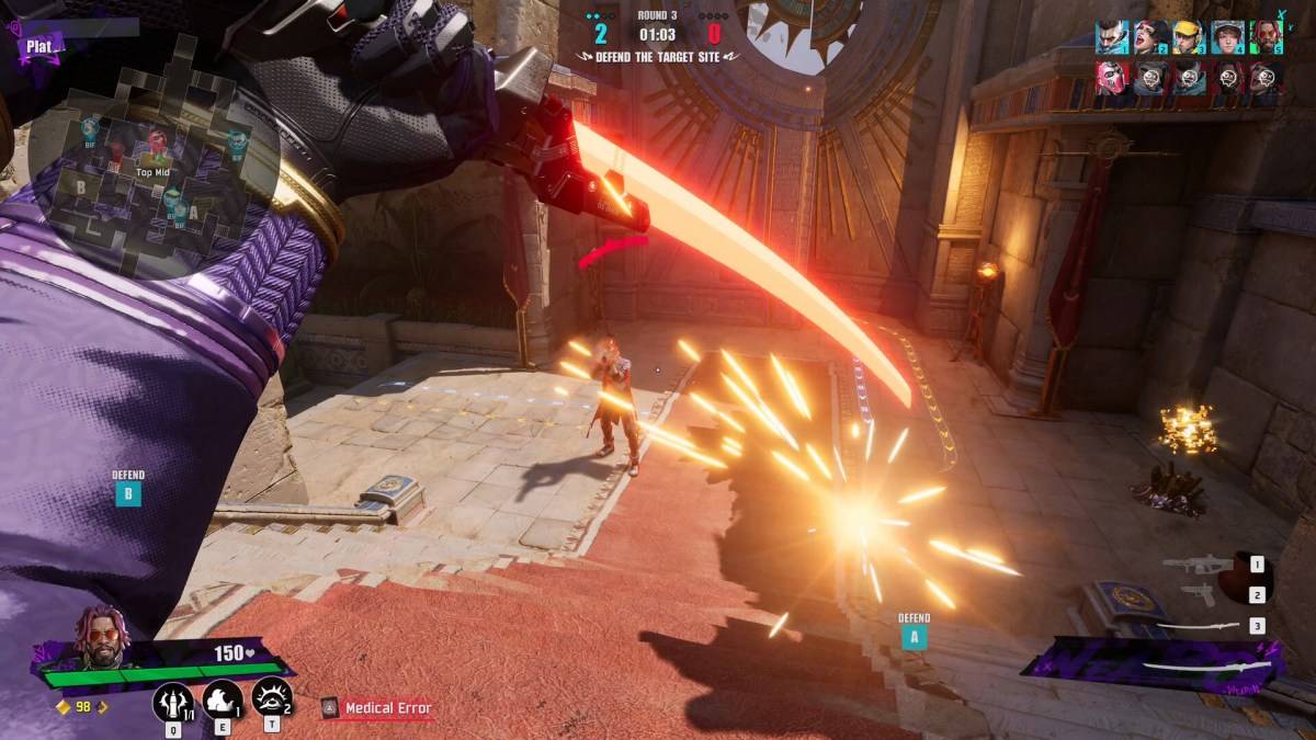 Players fighting in FragPunk as part of an article about how to fix audio not working.