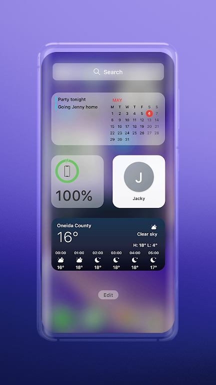 Widgets: ios 17 theme 螢幕截圖 2