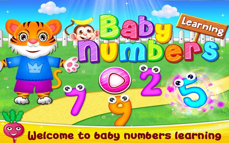 Baby Numbers Learning Game Captura de tela 0