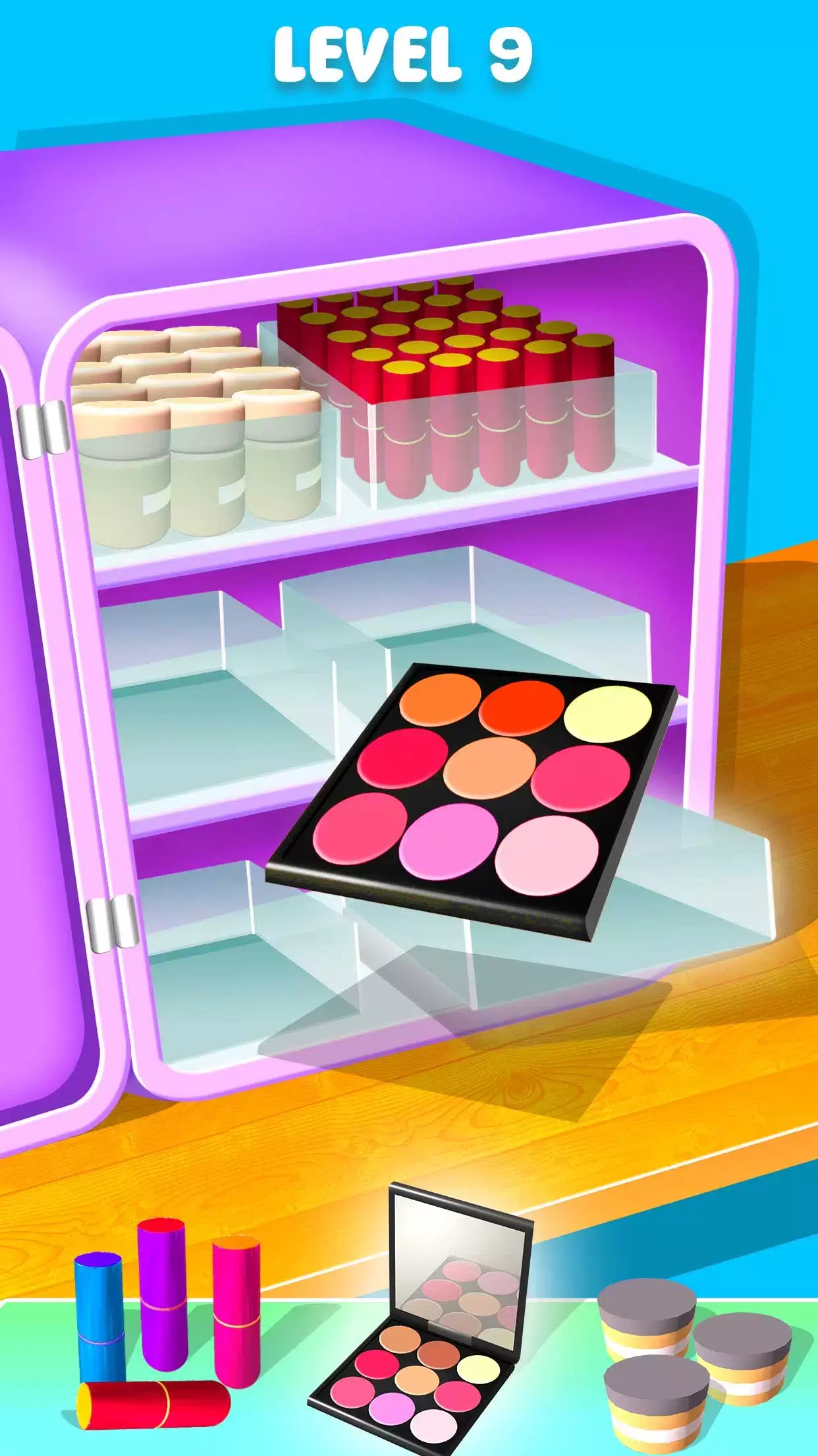 Fill the Makeup Organizer Game Capture d'écran 3