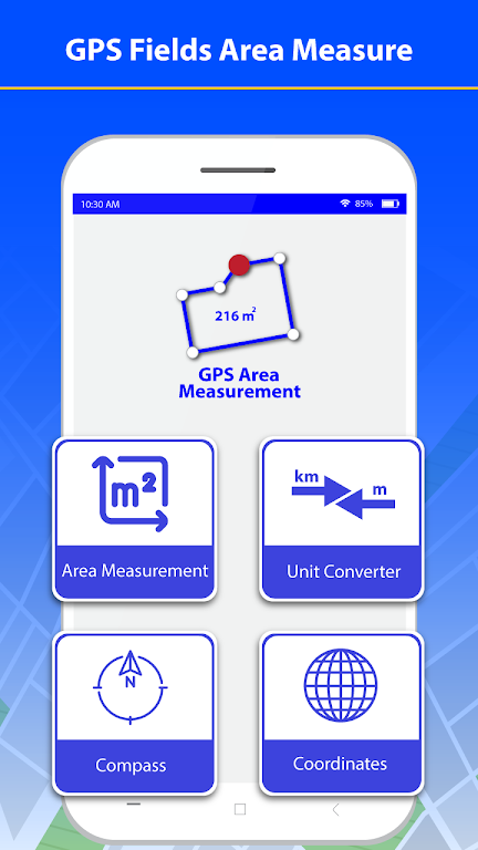 GPS Fields - Area Measure App Zrzut ekranu 1