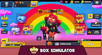 Box Simulator Mandy Brawl Star 螢幕截圖 1