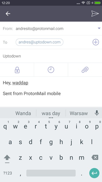 Schermata Proton Mail 1