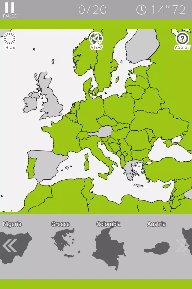 E. Learning World Map Puzzle ภาพหน้าจอ 3