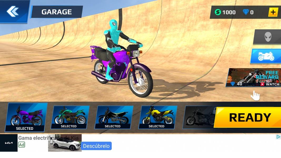 Superhero Moto Stunts Racing Schermafbeelding 3