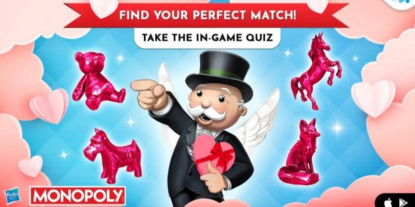 Monopoly lässt ein neues Update zum Thema Valentinstag mit neuen Hausregeln und ein Quiz fallen