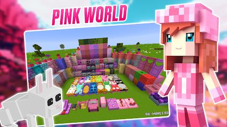 Kawaii Pink Minecraft Mod 2024 螢幕截圖 2