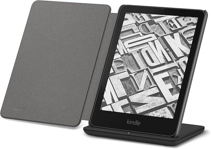 Kindle Paperwhite Signature Edition Essentials Buck, в том числе новый Kindle Paperwhite Signature Edition (32 ГБ) - Черная, тканевая крышка - черная и беспроводная зарядная дока дока