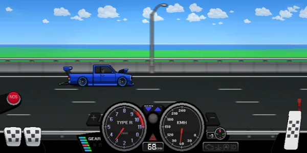 Pixel Car Racer ဖန်သားပြင်ဓာတ်ပုံ 0