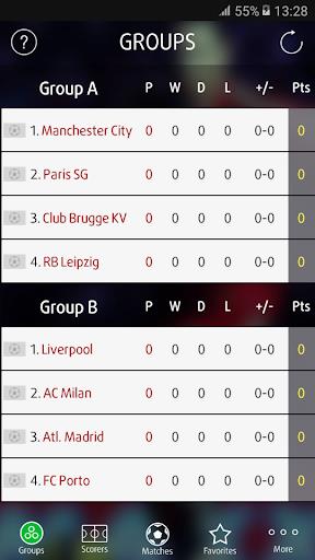 Live Scores for Champions League应用截图第1张