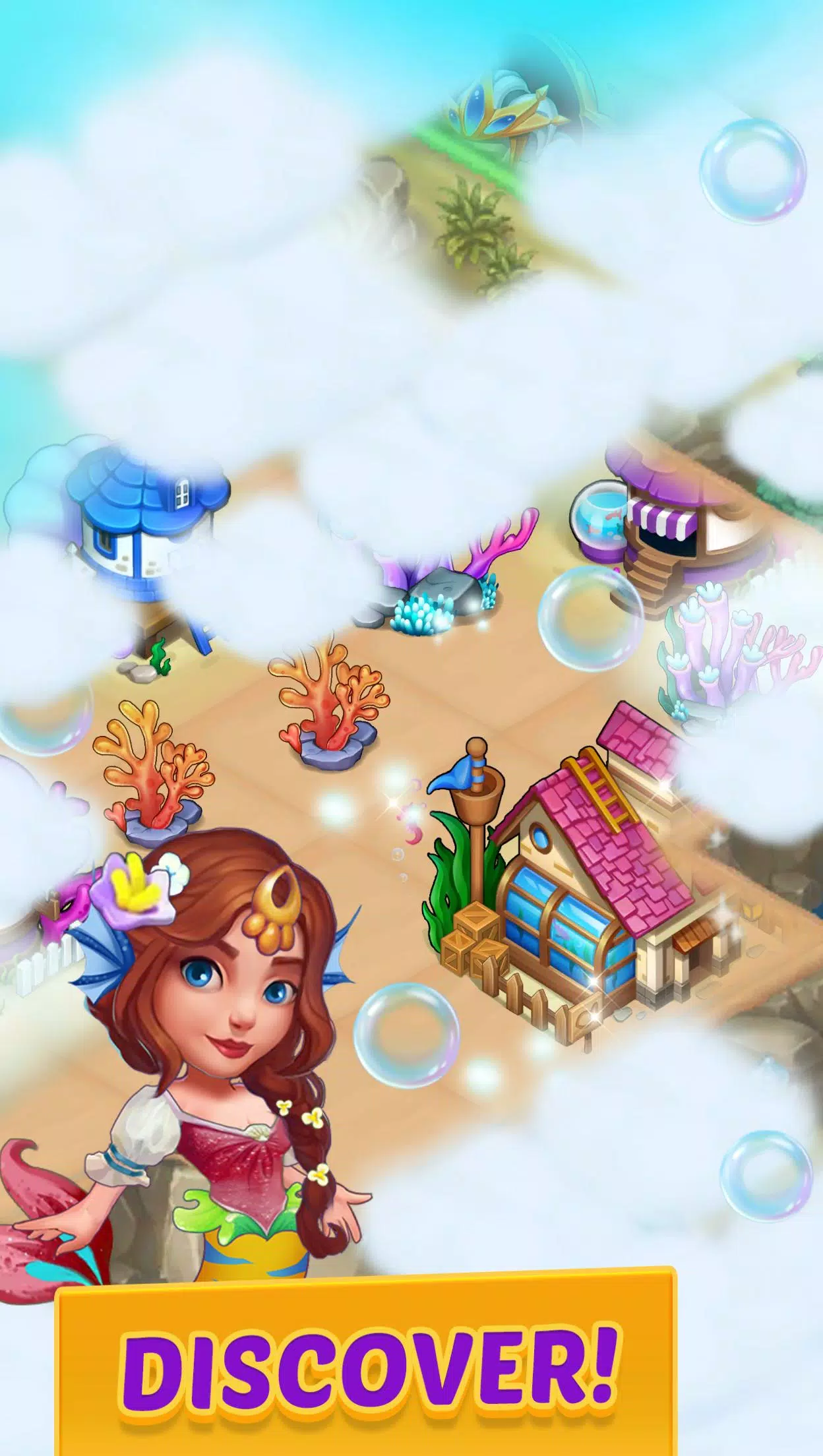 Merge Mermaids-magic puzzles Captura de pantalla 2