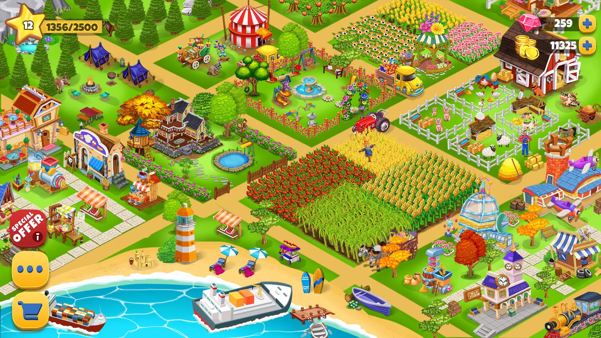 Farm Day Farming Offline Games 螢幕截圖 0