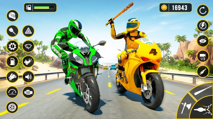 Moto Attack - Bike Racing Game स्क्रीनशॉट 1