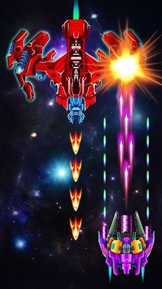 Galaxy Attack: Shooting Game Mod ဖန်သားပြင်ဓာတ်ပုံ 3