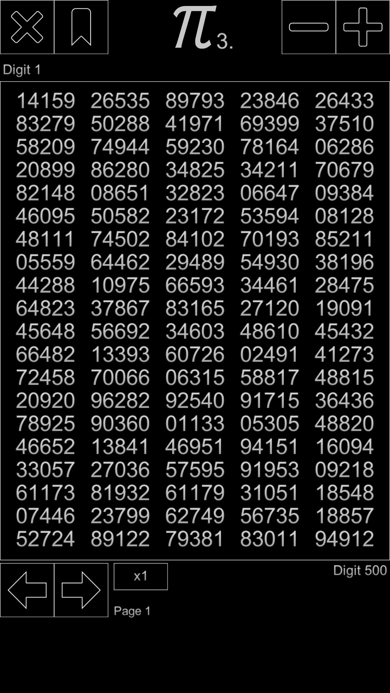 Memorize Pi Digits - 3.14π Screenshot 1