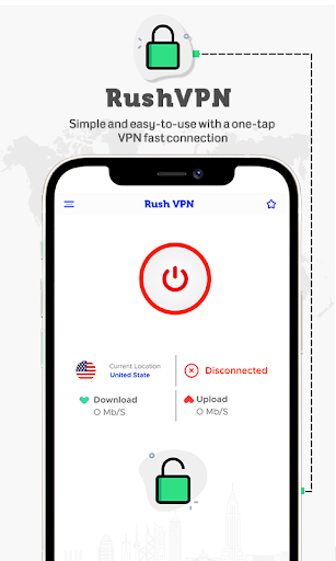 Rush VPN - Secure and Fast VPN Screenshot 2