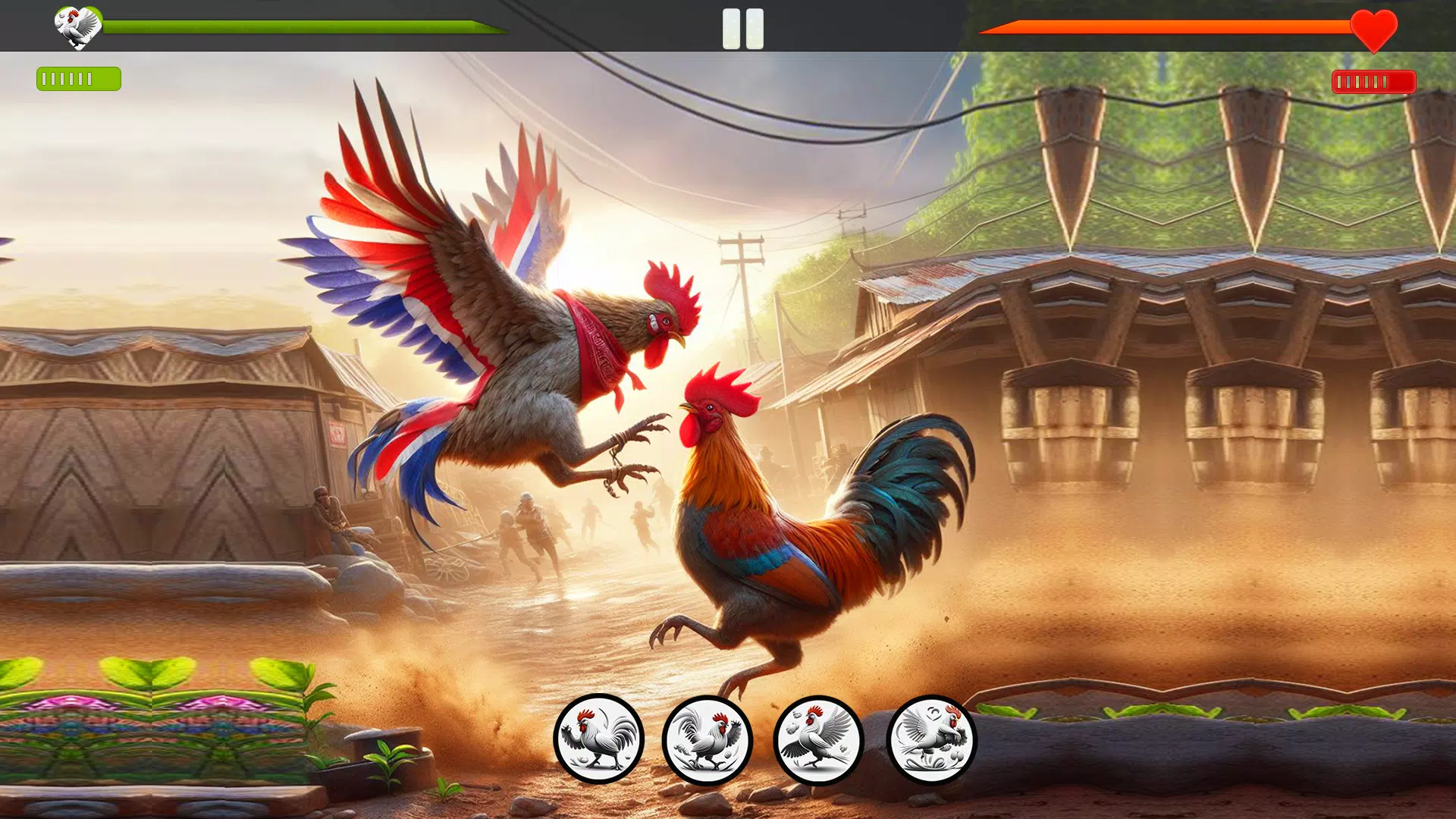 Farm Rooster Fighting Chicks 1 螢幕截圖 3