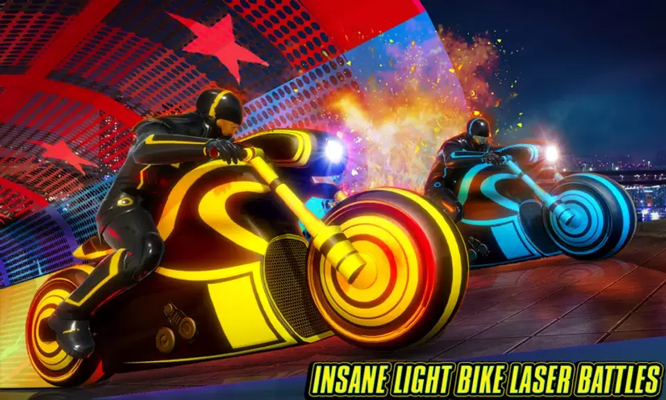 Schermata Light Bike Stunt Racing Game 0