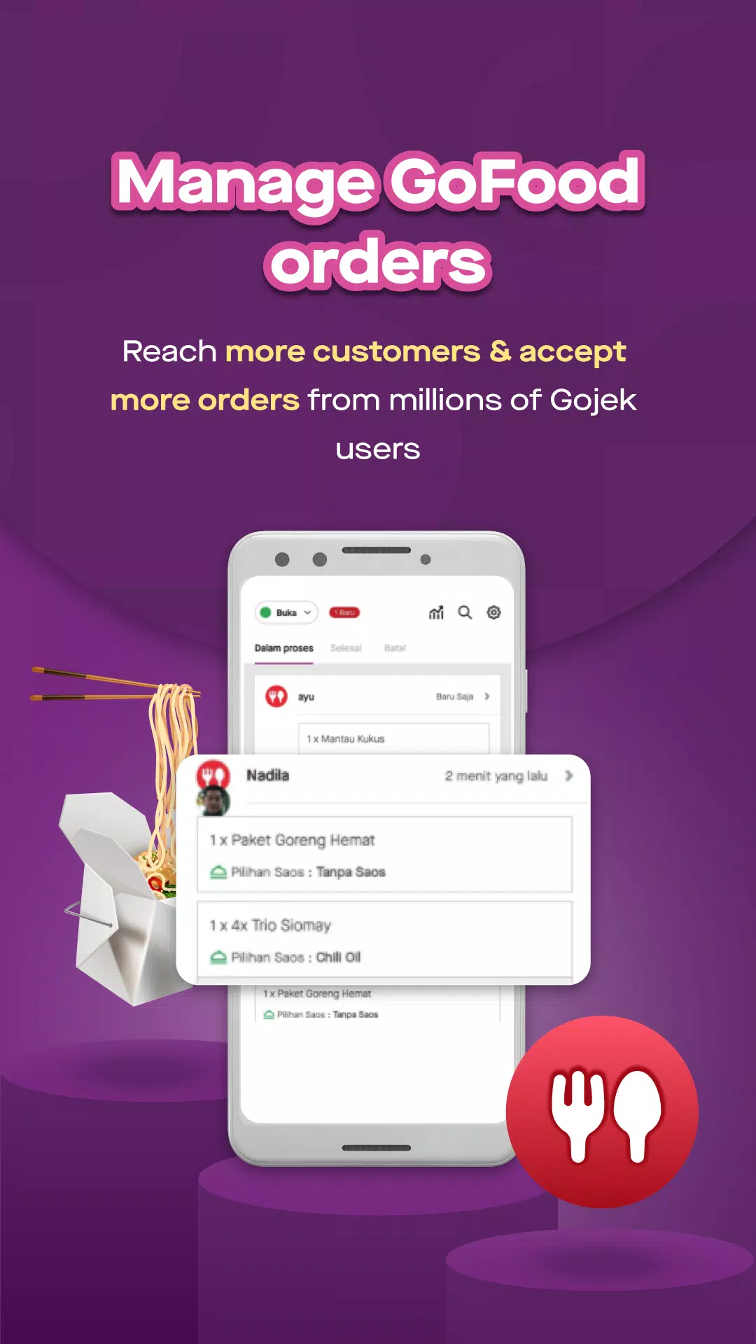 GoBiz - GoFood Merchant App Screenshot 2