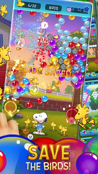 Bubble Shooter - Snoopy POP! Schermafbeelding 1