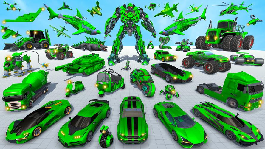 Shark Robot Car Game 3d Captura de tela 1