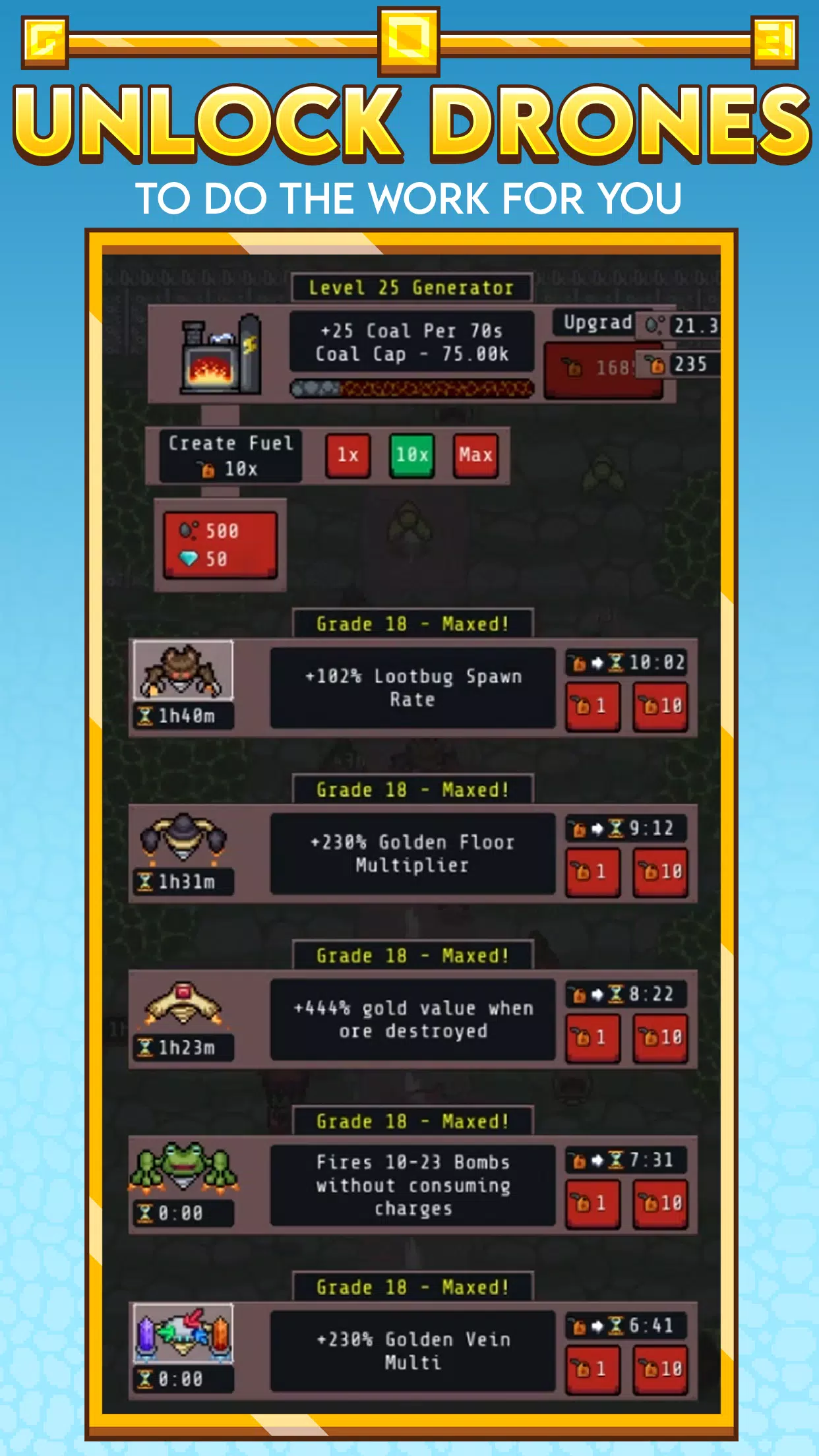 Schermata Idle Obelisk Miner 3
