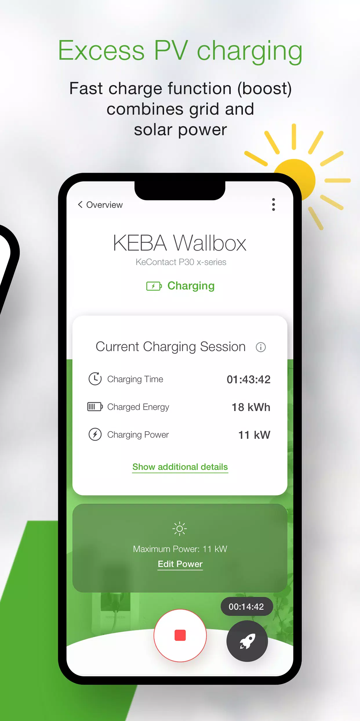 KEBA eMobility App Captura de tela 3