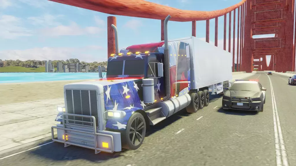 Usa Truck Simulator Car Games ဖန်သားပြင်ဓာတ်ပုံ 0