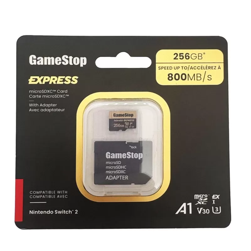 GameStop Preorders MicroSD Express Cards для Switch 2