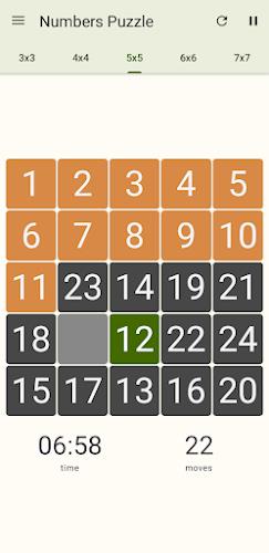 15 Number puzzle sliding game Screenshot 3